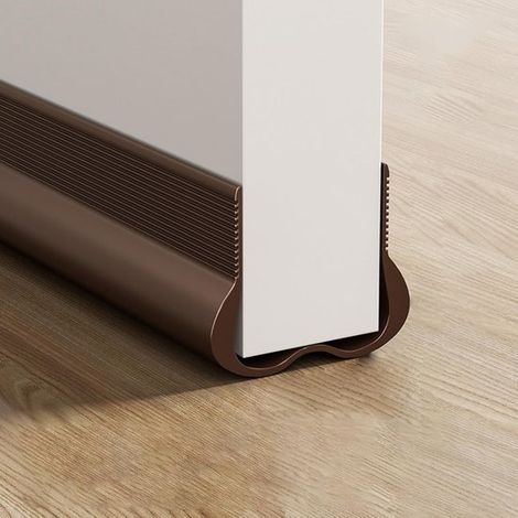 Türdichtungsleisten,Schalldämmende Türdichtung,PVC-Dichtungsleisten,Effektive Türdichtungsleisten für den unteren Türbereich,Braun (1/5)