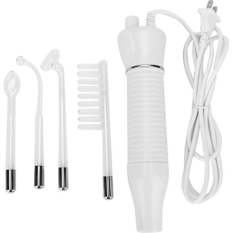 Appareil de Soin Visage Anti-Âge par Électrothérapie Haute Fréquence Portable, Traitement des Boutons d'Acné, Rides, Cernes, Raffermissant Peau, Lumière Rouge, Prise Américaine 110V
