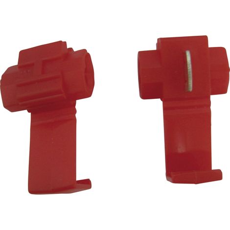 TRU COMPONENTS Schnellklemmverbinder flexibel: 0.5-0.75 mm² starr: 0.5-0.75 mm² Polzahl: 2 Rot 5 St