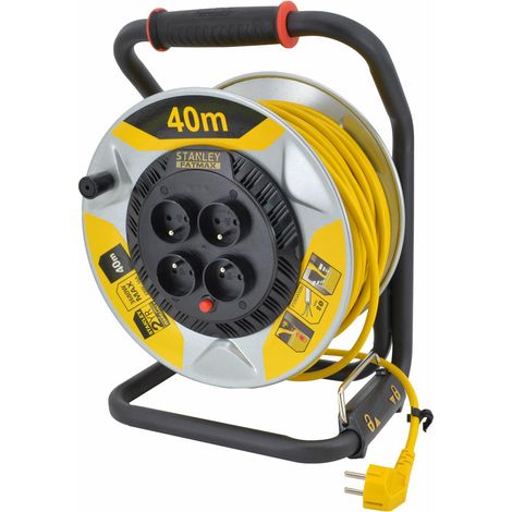 Carrete de cable de extensi贸n Stanley 40 m 3 x 1,5 mm 16 A IP20
