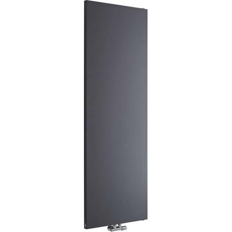 Hudson Reed – Radiateur vertical anthracite 180 x 60 cm – Acier 1,5 mm – Puissance 1404W – Design plat pour espaces réduits (1/5)