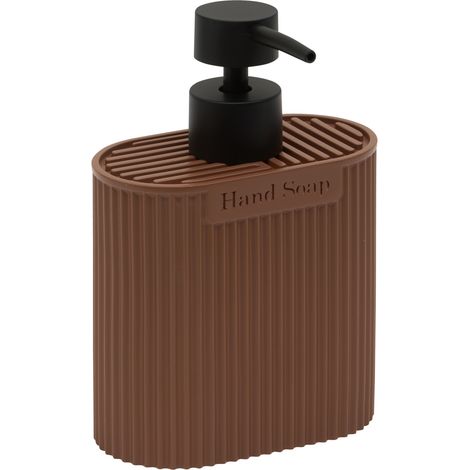 Distributeur de savon terra ovale 375ml marron - 5five