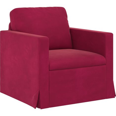 Canapé Bordeaux 78 x 78 x 80 cm Velours (1/5)
