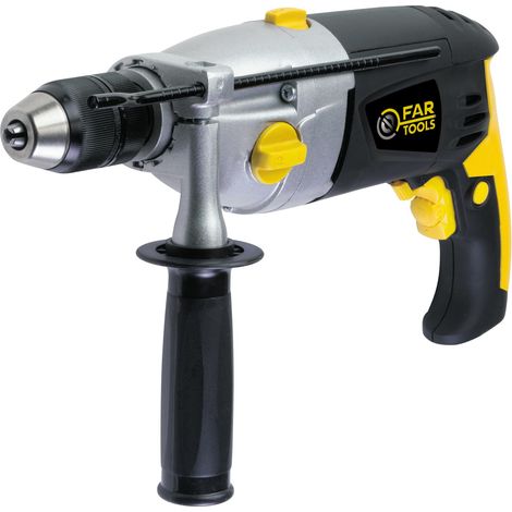 Perceuse à percussion 1200W, mandrin autoserrant métal Ø13mm, 2 vitesses variables 0-1200 (1/3)