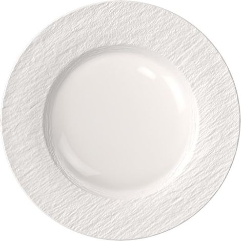 Manufacture Ice assiette plate, env. 27 27 2 cm, blanc aspect glacé mat et brillant, lave-vaisselle et four à micro-ondes, assiette pour plats principaux, porcelaine (1/5)