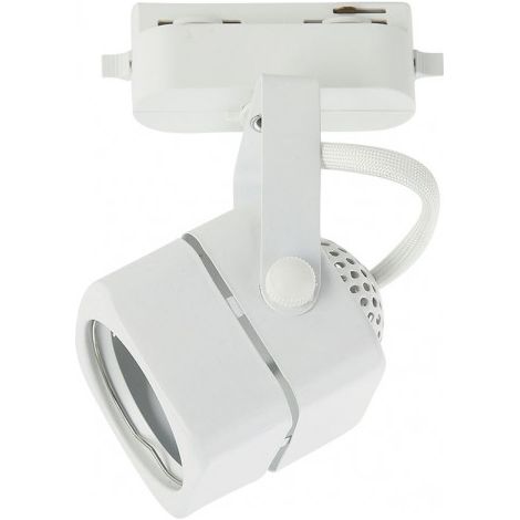 faretto a binario arta 1xgu10 cube white 14,2x7,6x6 cm orientabile a 180º.