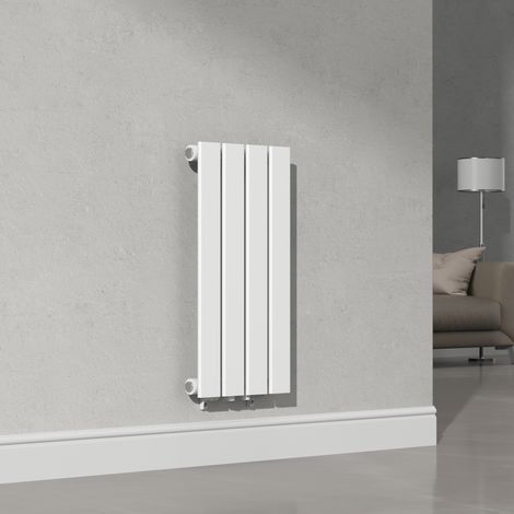 Radiador de panel Nore de Diseño monocapa plano acero 60x30 cm - Blanco  [neu.haus] (1/5)