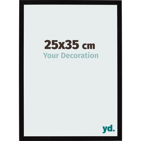 yd. - Cadre photo 25x35 - Noir Brillant - MDF - Bologna (1/5)