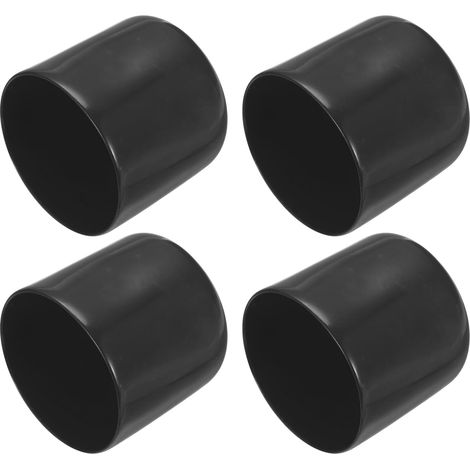 4 Paquets Embouts en Caoutchouc Vinyle de 45 mm Boulons Noir (1/5)