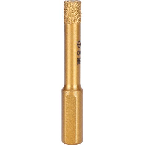 Foret diamanté de 8 mm pour le perçage du verre, du granit, de la porcelaine, du carrelage, de la céramique, du marbre et de la pierre. (1/5)