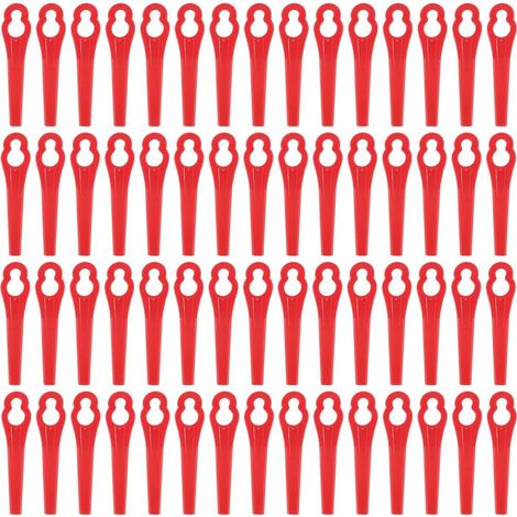 QAZQA Lames Plastique 60 Pcs Lames Coupe Plastique Lames Plastique Rechange pour Jardin Pelouse Tondeuse Accessoires, Lames en Plastique de Rechange (1/5)