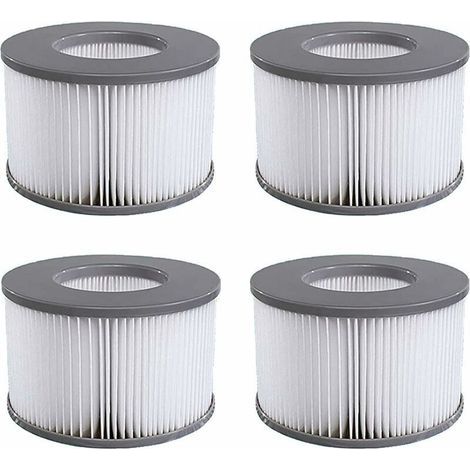 LAN Pack de 4 cartouches filtrantes de remplacement pour piscine gonflable Mspa, jacuzzi (1/5)