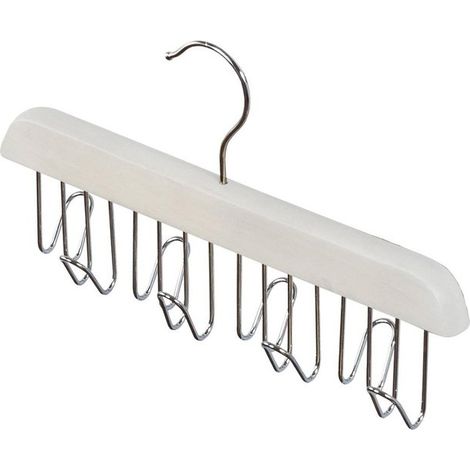 Holz-Accessoire-Haken weiß 28 x 5,5 x 16 cm