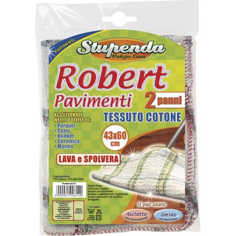 Strofinacci scozzesi per pavimenti Robert in cotone 2 pezzi 43x60cm