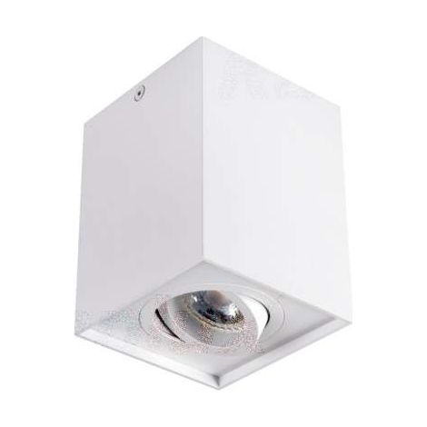 Spot plafond Kanlux GORD carré blanc GU10 25W orientable (1/3)