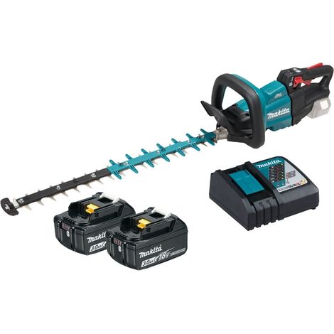 Makita DUH601RFE Cortasetos a batería 18 V / 2x 3,0 Ah batería + cargador