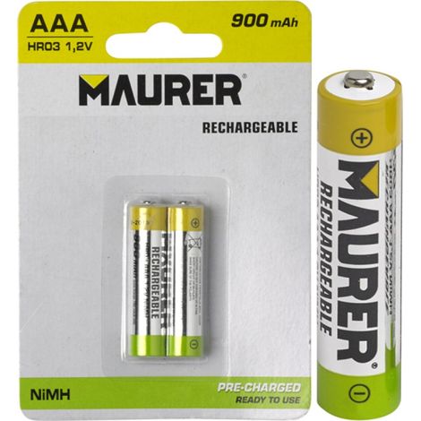 BATTERIE MAURER RICARICABILI MINISTILO BL.2PZ.