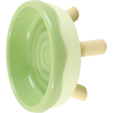 Vaisselle colorée pour animaux de compagnie, bol-l'herbe verte