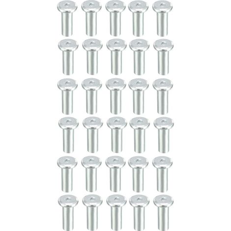 M6x22mm Rivet Hexagonal Prise Tête Insert écrou Fermeture à Vis Nickel Plaqué 30pcs (1/5)