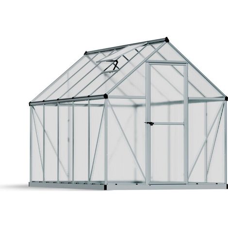 Palram - Canopia Aluminium Gewächshaus Mythos 6x10 Silber 306x185x208 cm (1/5)