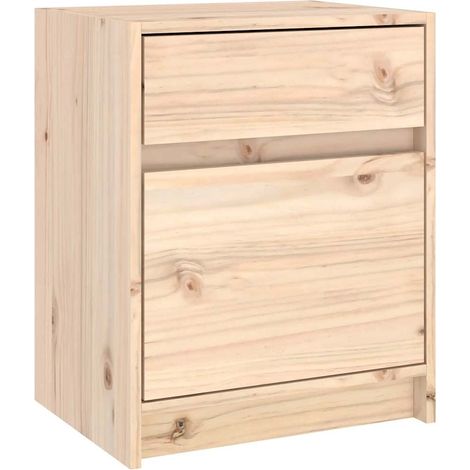 Maison Exclusive - Nachtschrank 40x31x50 cm Massivholz Kiefer