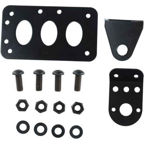 Supporto laterale in ferro per targa moto, cornice targa in stile retrò (1/5)