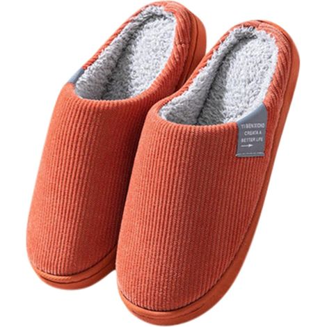 Pantofole da Uomo con suola morbida antiscivolo in morbido felpa Infradito pantofole pantofole da Uomo pantofole da Uomo 13 traspiranti, Grigio, 44 EU (zz2-Red, 6)