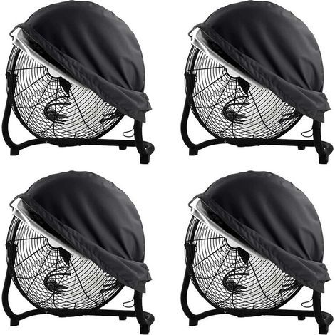 4X Couvercle de Ventilateur Industriel, Couvercle Étanche et Anti-Poussière, Couvercle de Ventilateur de Extérieur Robuste, Couvercle de (1/3)