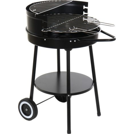 Barbacoa Metal Plastico 59X49,5X82 Negro RC166571 (1/4)