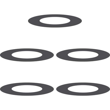 Maison Exclusive - geeignet für flache Baumringe 5 pcs Schwarz Ø4