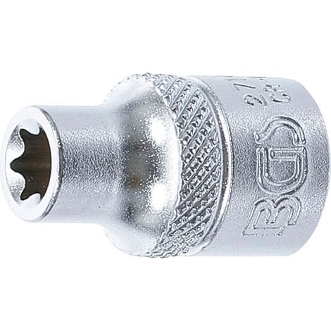 BGS inserto a bussola profilo E attacco quadro interno 10 mm (3/8") SW E8 - 2714 (1/3)
