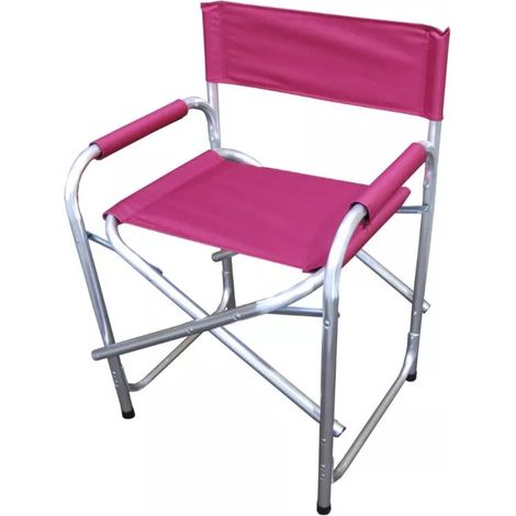 sedia da giardino eurogarden "regista" fucsia 50x58x78 cm