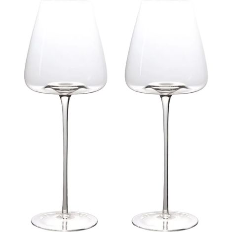 Verre A Vin Rouge - Design Papillon - Base Large - 470ml - Lot De 2 (1/5)