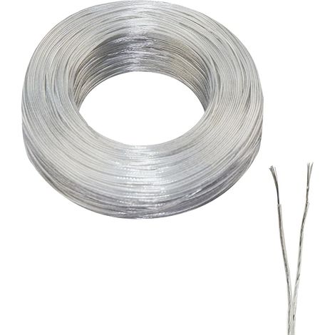 20 m Flexible Cables 24 AWG Transparent Diameter 1.8 x 3.6 mm String Lights (1/5)
