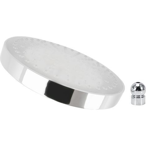 Pommeau de douche rond 8 pouces en acier inoxydable RGB LED lumière de plafond salle de bain (1/5)