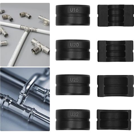 Mâchoire de sertissage 16 à 32 avec contour U pour 16 mm, 20 mm, 25 mm, 32 mm,Pince à sertir compatible avec les tuyaux PEX, les tuyaux en aluminium et plastique et les tuyaux PB (1/5)