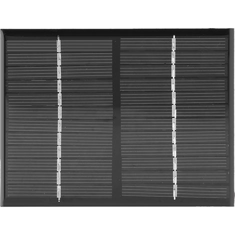 Panneau solaire polycristallin 1,5W 12V classe A avec pinces crocodile pour projets DIY (1/5)