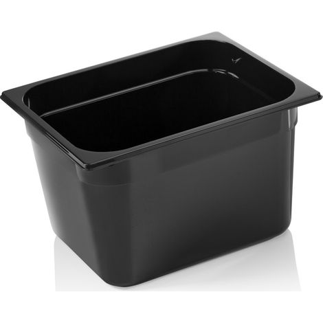 Bac GN 1/2 polycarbonate H 200 mm 11,9 ltr noir GN 96 - Was Germany (1/2)