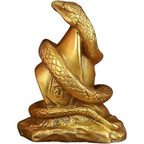 Statue en résine 2025, année du Serpent : ornements de richesse et de chance (1/5)
