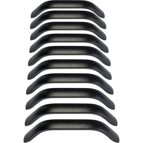Set of 10 Drawer Handles and Knobs, Kitchen Cabinet Door Handles, Cupboard Drawers, Bedroom Furniture, Center Distance 160mm, Sandblasting Process (160mm)