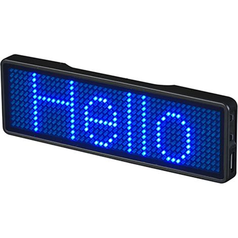 Badge nominatif LED, écran LED électronique rechargeable professionnel pour entreprises (1/2)