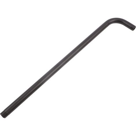 Duscharm mit Verlängerungsschlauch, Duschkopf, Badaccessoires, 52 cm, schwarzer Edelstahl (1/5)