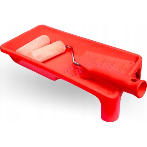 Set per dipingere: vassoio + 2 rulli da 10 cm + manico medio