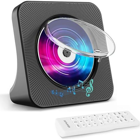 Portable Bluetooth CD Player, Radio CD Player with HiFi Speakers