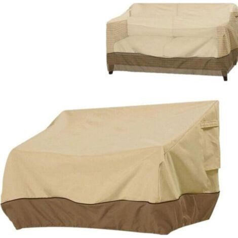 Housse de Canapé Extérieure, Jardin imperméable Anti UV, Couverture Canapé, Bâche Chaise Extérieur Loveseat en Tissu, Couverture de Banc de Patio Housse de Protection pour Jardin, 193 x 83 x 84 cm