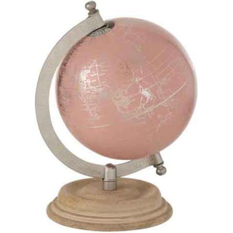 Mappemonde sur Pied Déco "Globe" 20cm Rose & Or