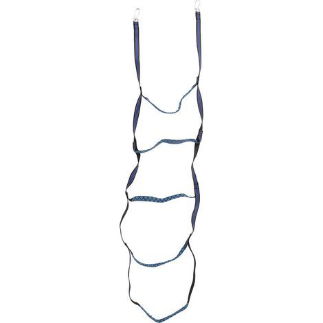 Échelle de corde d'embarquement à 5 marches, bateau universel Portable avec boucle d'escalade pour Kayak gonflable bleu (1/5)