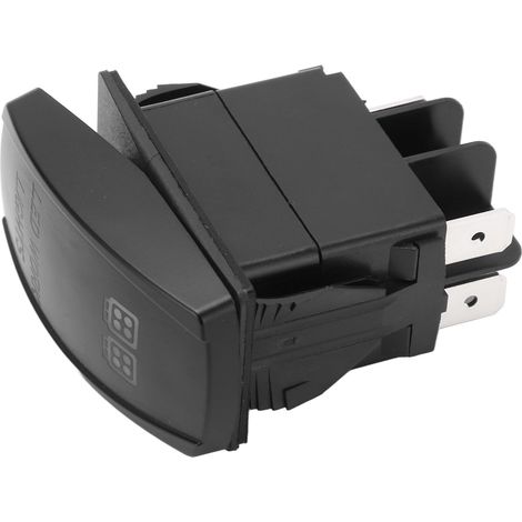 TS-35 5-poliger LED-Wippschalter, 12V beleuchteter Knopf, Ein/Aus für Auto, Boot, Schiff und Yacht, wasserdichter Marineschalter. (1/5)