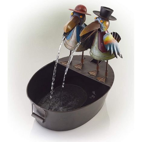 Entdecken Sie grenzüberschreitende neue Harzkunstwerke: Tukan-Tukan-Brunnen, Garten- und Hofdekoration.