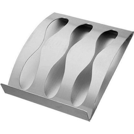 Porte-brosse à dents auto-adhésif, support mural en acier inoxydable pour salle de bain et cuisine, fixation murale durable, sans perçage (3 trous). (1/5)